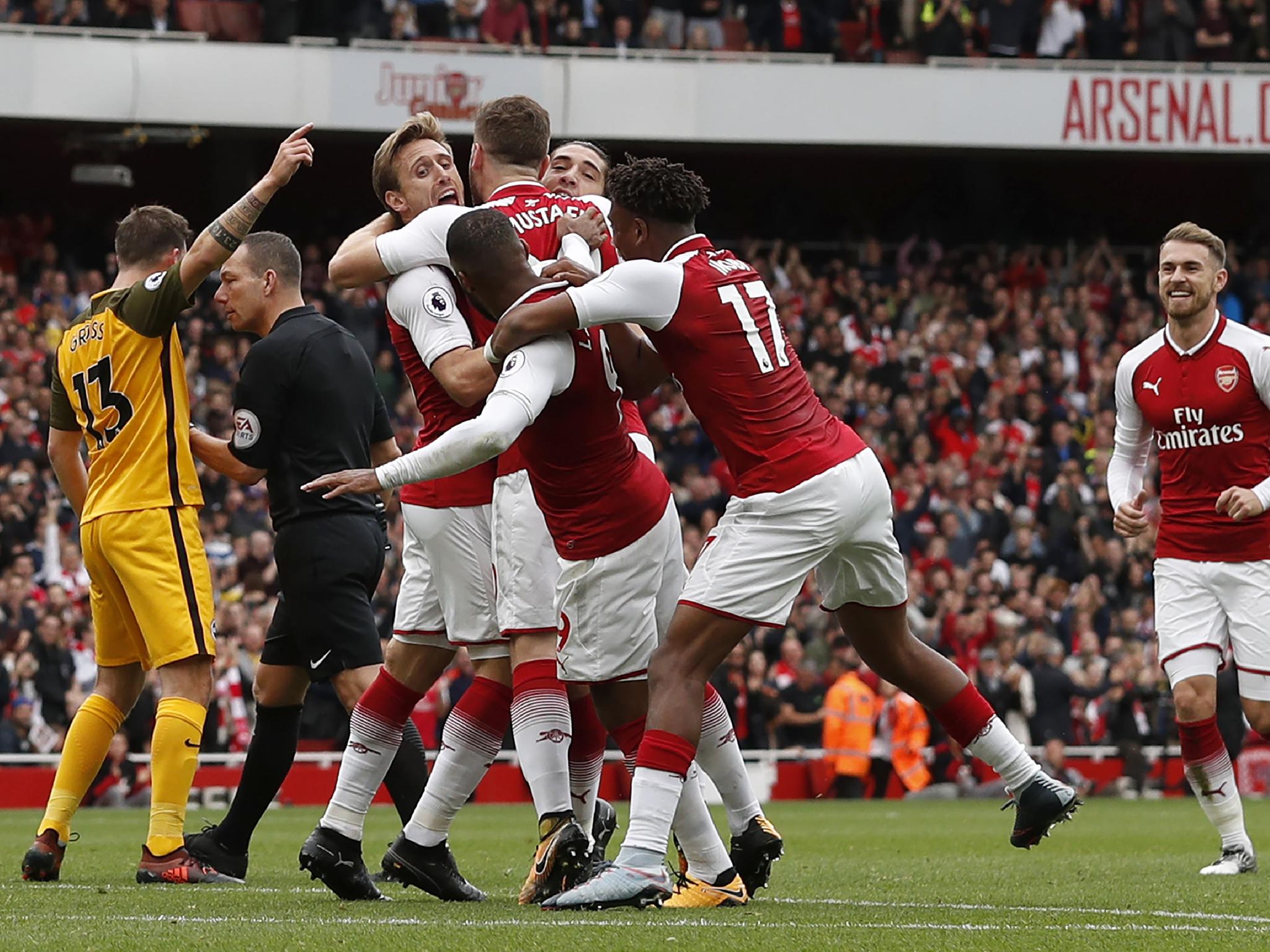 Arsenal vs Brighton live Latest score as Nacho Monreal goal gives Gunners lead at the Emirates The Independent The Independent