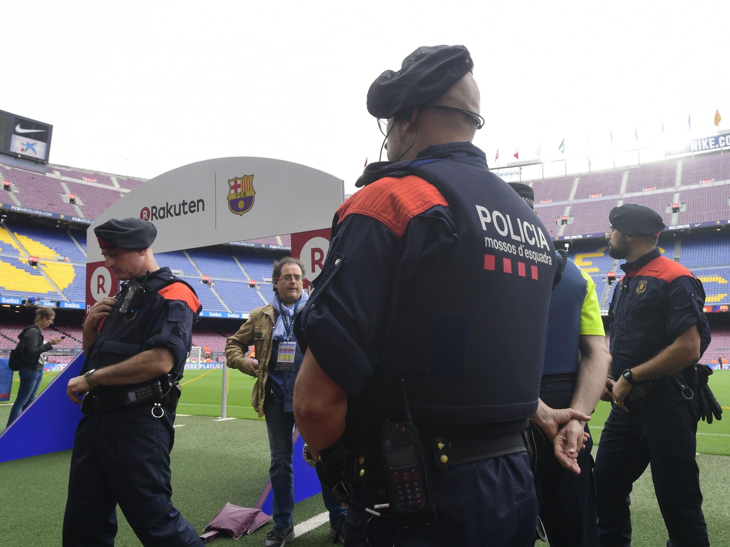 Police at the Nou Camp said the game should go ahead