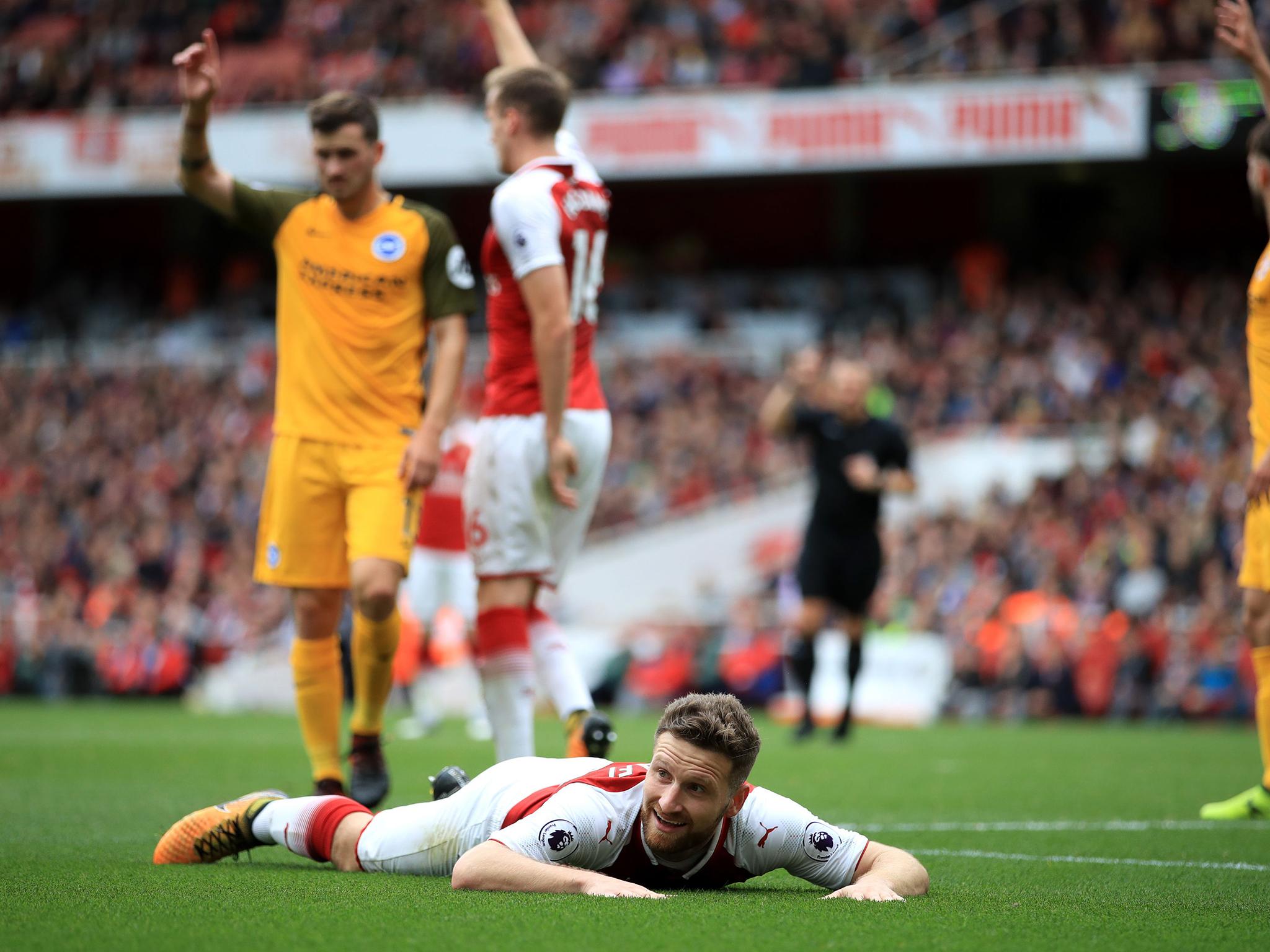 A very good performance at both ends of the pitch that was only blighted late on when he allowed Glenn Murray to steal in ahead of him and have a golden chance to score. Took on a mature role with Holding, which will have impressed Wenger.