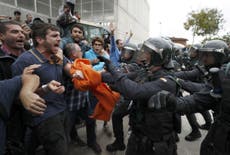 Catalans force 150 police out of hotel after referendum day violence