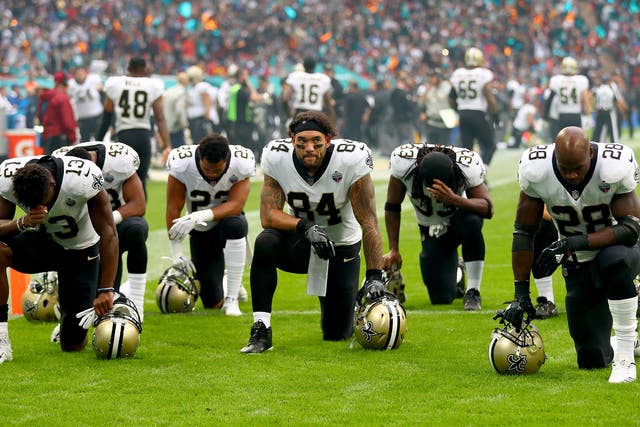 Kneeling during the anthem became a widespread protest last season