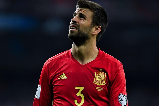 "There are many people in Spain who disagree with what happened today and believe in democracy" said Gerard Pique 