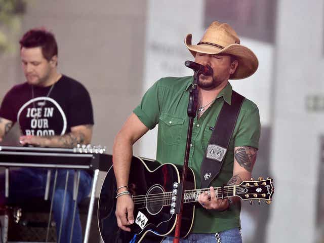 Country star Jason Aldean was performing in Las Vegas when at least one gunman opened fire on crowds
