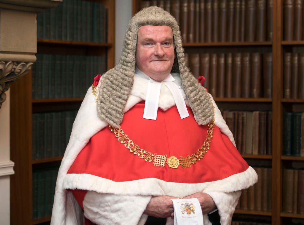 <p>The Lord Chief Justice, Lord Burnett of Maldon, at the Royal Courts of Justice</p>