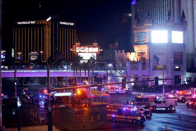Las Vegas officials say that the shooter  used a 'weapon of mass destruction'