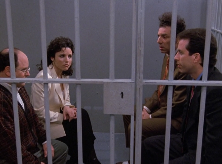 The "Seinfeld" series finale.