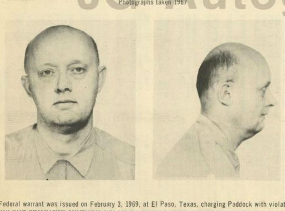 Patrick Benjamin Paddock, shown in an FBI wanted poster