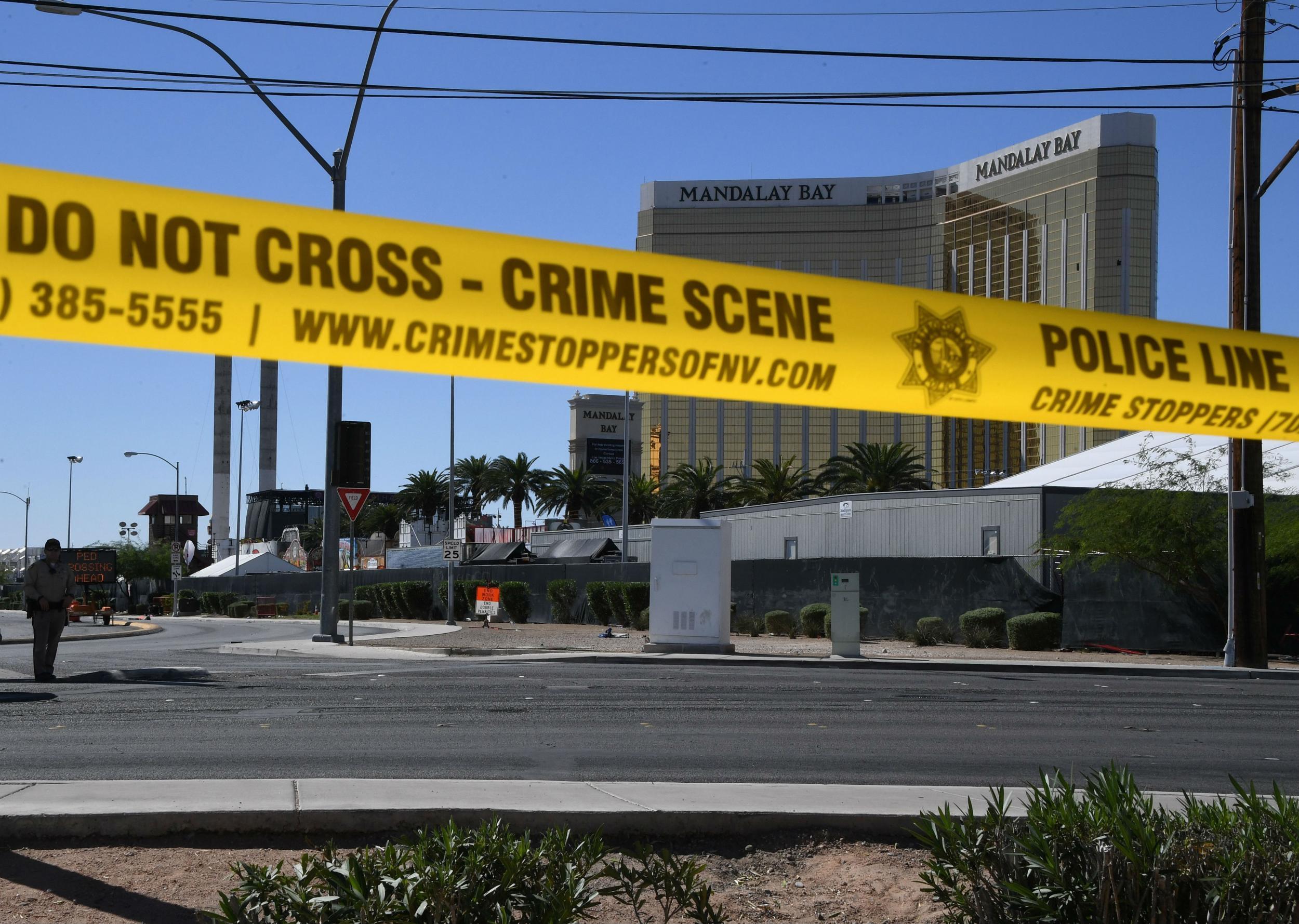 Paddock set up rifles from two different windows in a corner suite