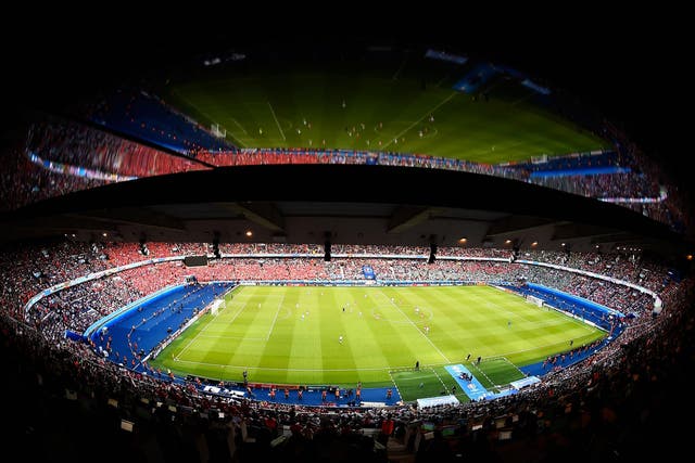 The bomb was found close to the Parc des Princes where PSG play their home matches