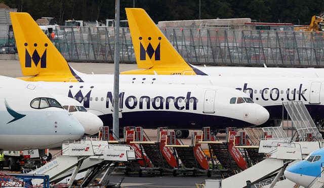 Grounded: There have been calls for an inquiry into the collapse of Monarch