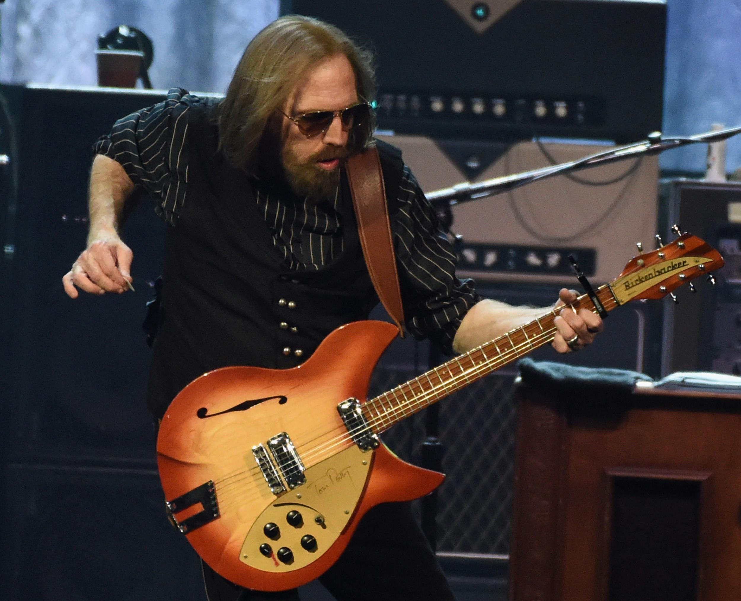 Tom Petty performs during their 40th Anniversary Tour at Bridgestone Arena in Nashville, Tennessee, in April