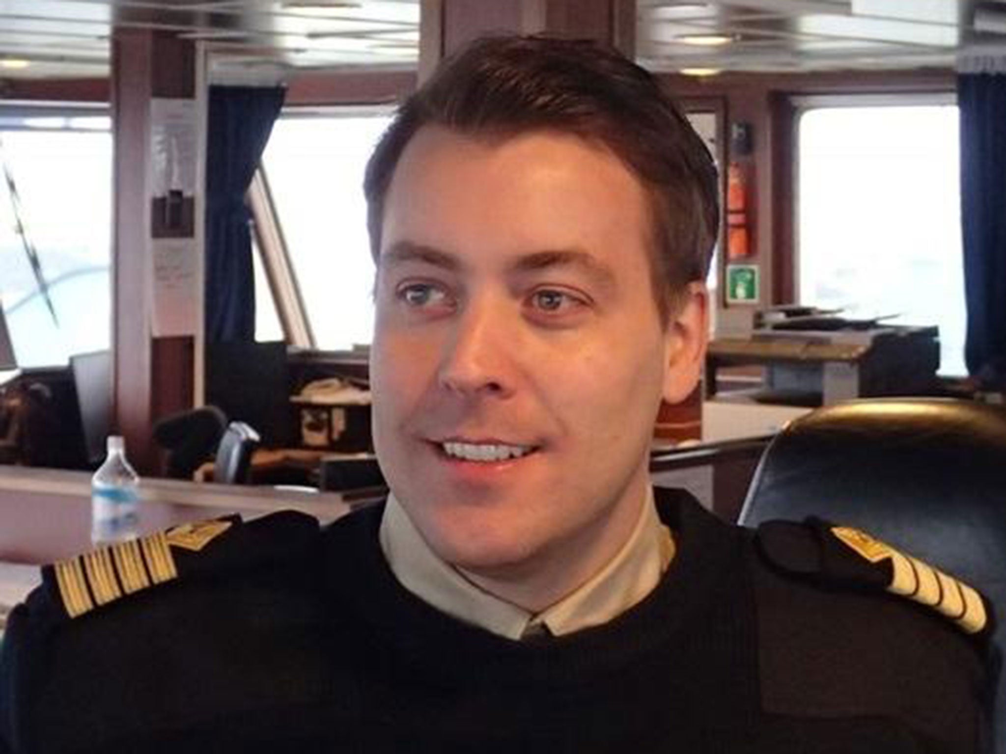 Captain Jamie Wilson has been honoured for rescuing 907 refugees in the Mediterranean Sea