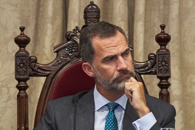 King Felipe accused the Catalan government of breaking the law