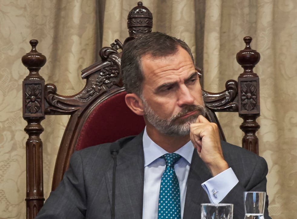King Felipe accused the Catalan government of breaking the law