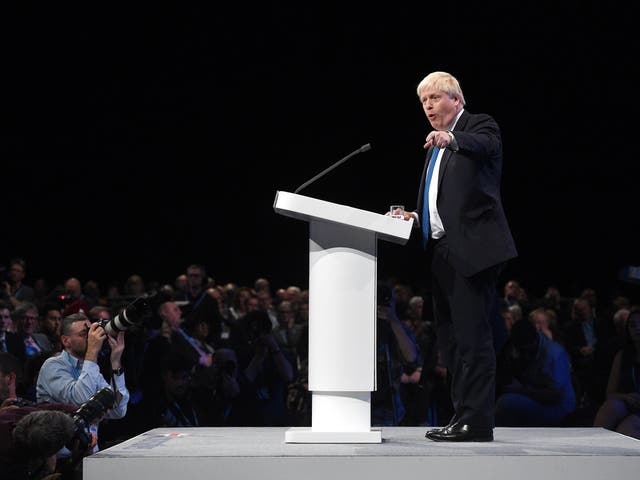 The Foreign Secretary made the comments at a fringe event following his conference speech