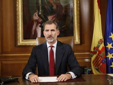 Spain’s King Felipe launches blistering attack on Catalan separatists
