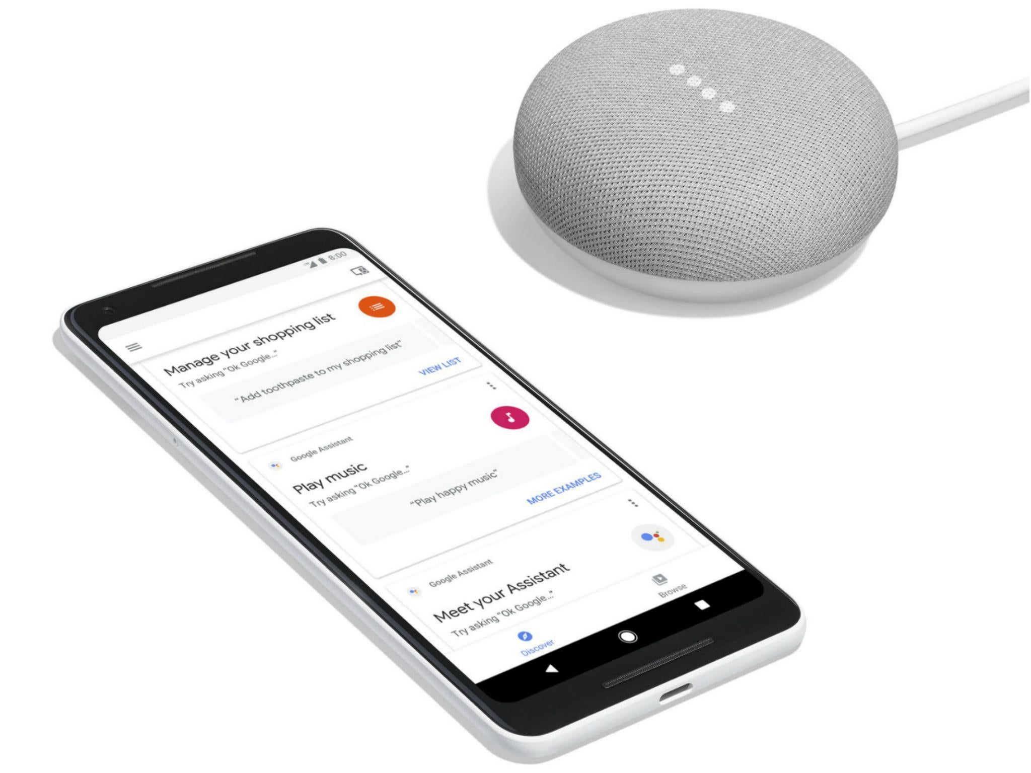 Google Home Mini will go up against Amazon's Echo Dot