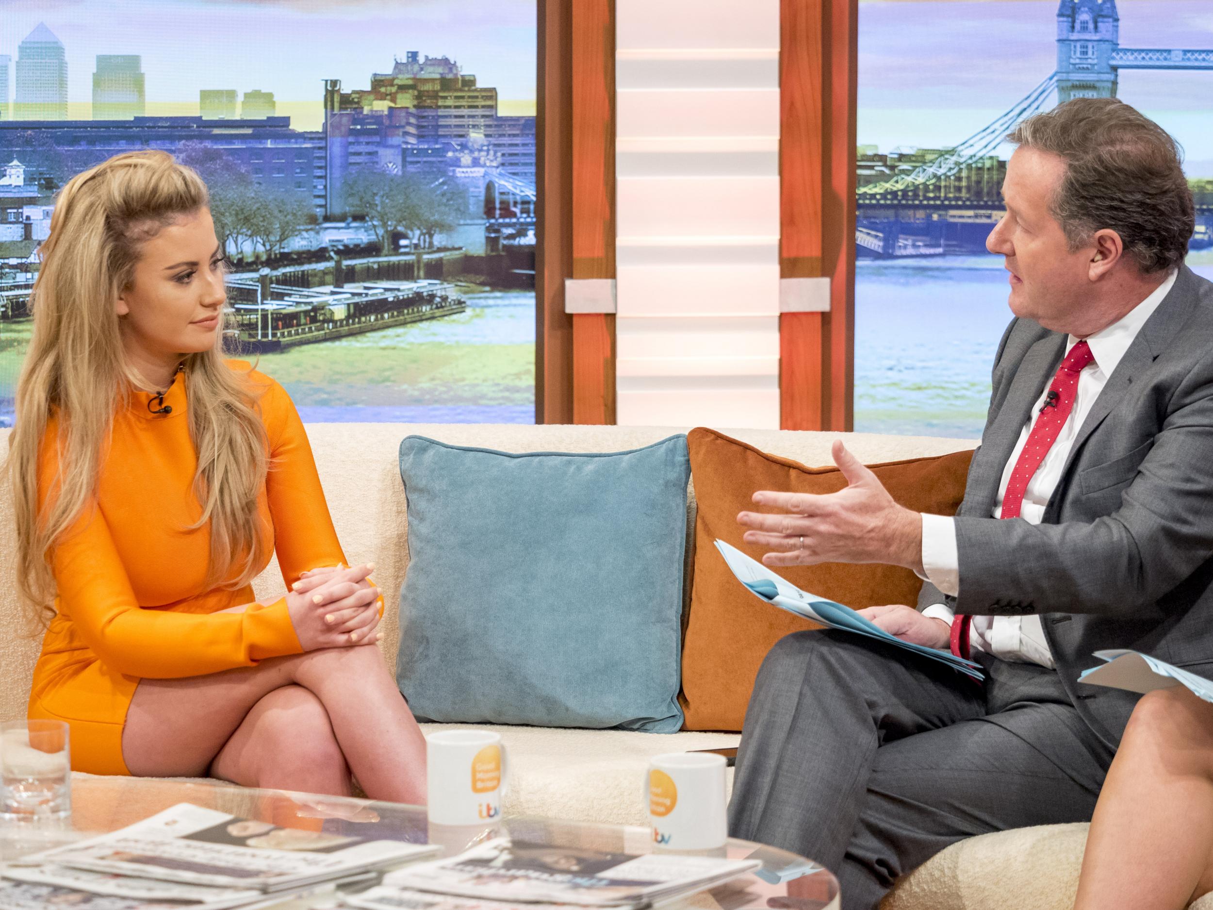 Piers Morgan interrogated Chloe Ayling during an appearance on Good Morning Britain