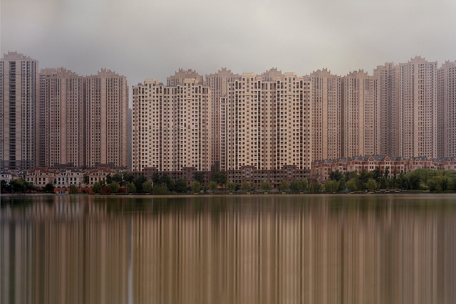 An empty city in China.