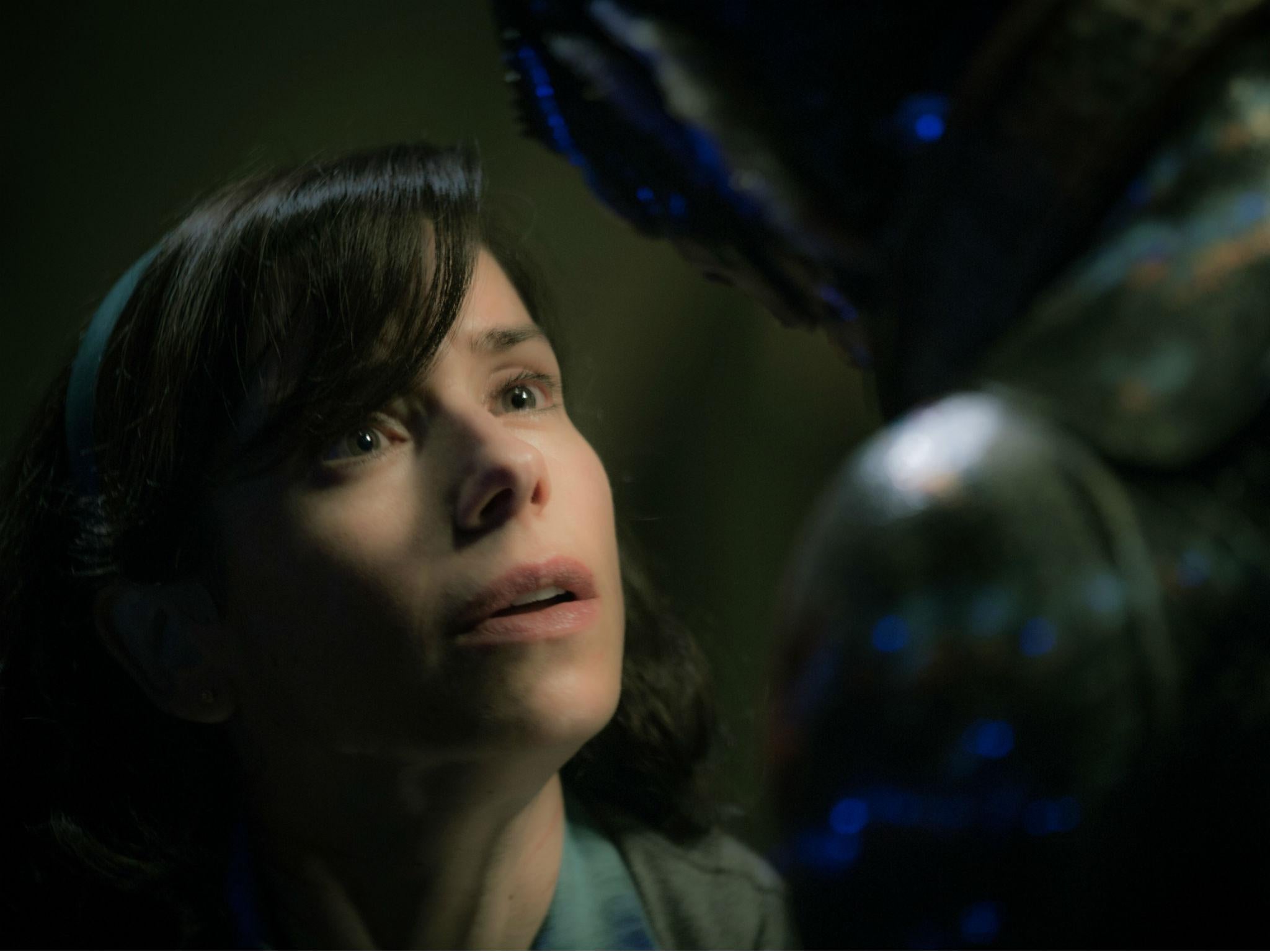 In ‘the Shape of Water’, Sally Hawkins communicates with a strange aquatic creature