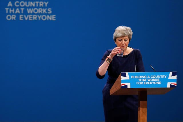 Theresa May will be hoping for a less eventful keynote speech when she addresses delegates on Wednesday