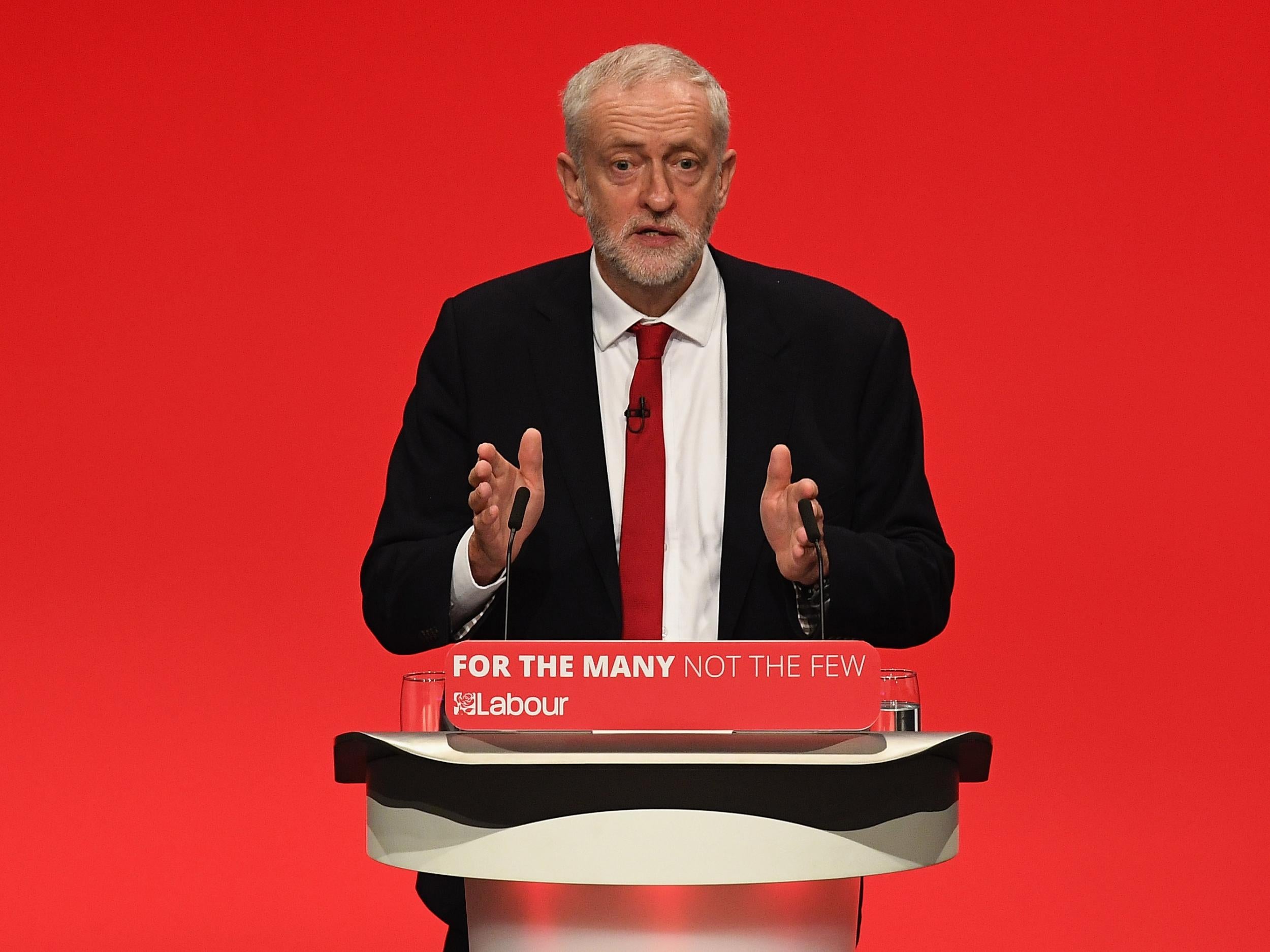 Stand-up guy: Jeremy Corbyn is now considered more Prime Ministerial than Theresa May 