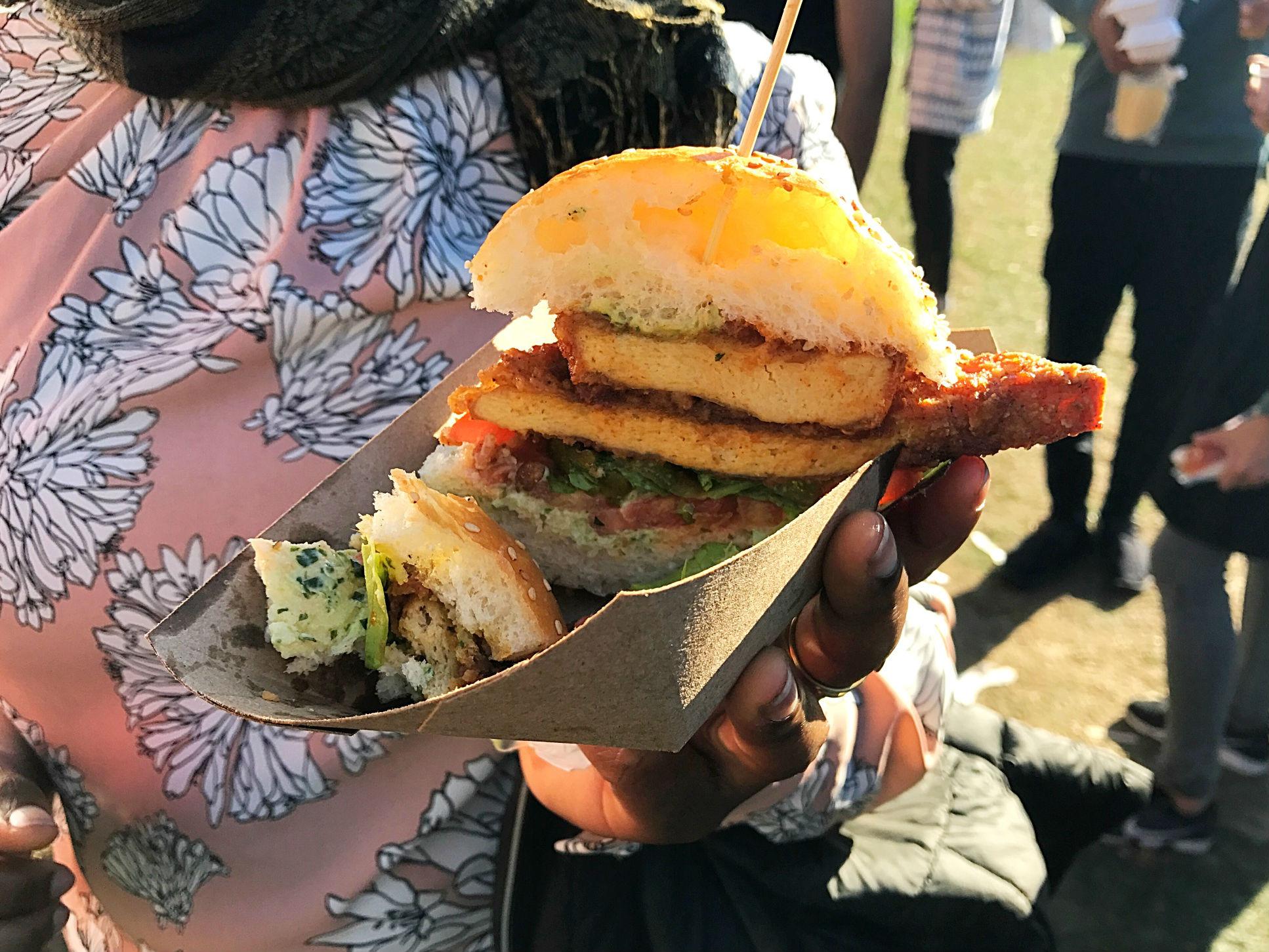 The ChK'N Fried Tofu Sandwich from Chickpea &amp; Olive