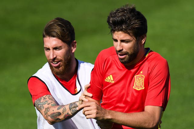 Pique says he has no problem with Real's Ramos