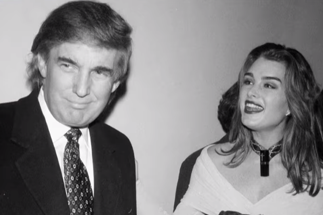 Donald Trump and Brooke Shields, pictured in 1992