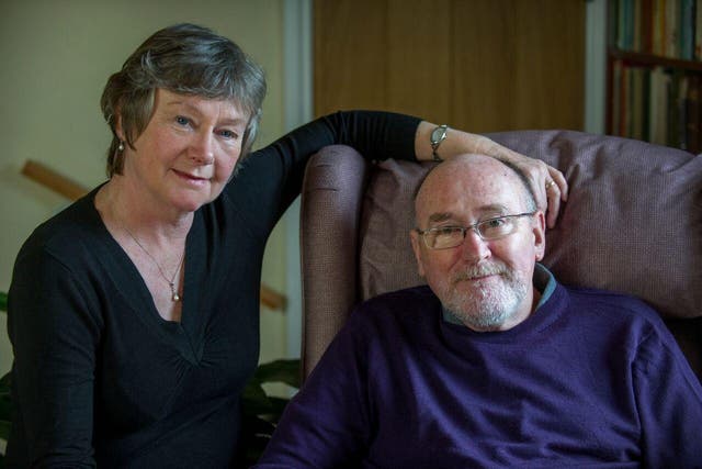Noel Conway (above, with his wife Carol) feels ‘entombed’ by his motor neurone disease and wished to get assistance from the medical profession to bring about a ‘peaceful and dignified’ death