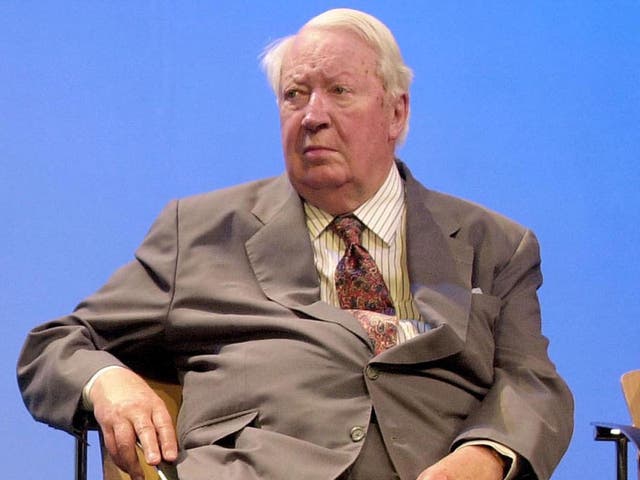 Former British Prime Minister Edward Heath in 2000