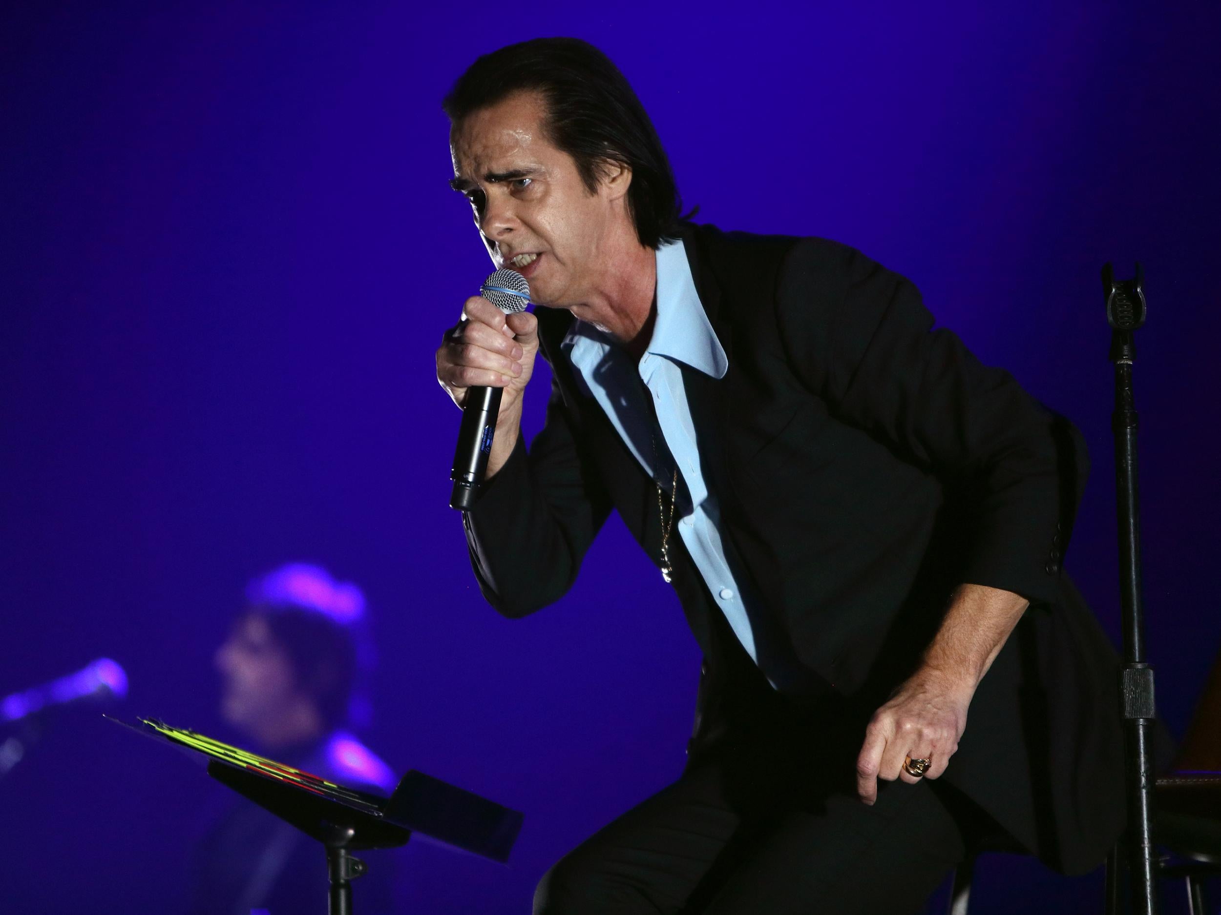 Nick Cave and the Bad Seeds performs at The O2 Arena in 2017 in London