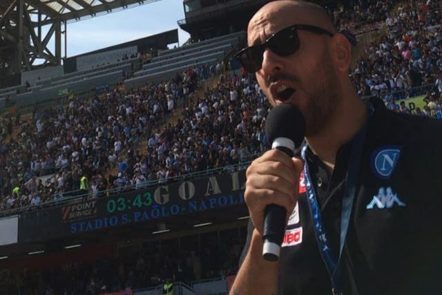 Every club in Italy has a stadium announcer – a job the Italians call ‘lo speaker’ – but only Napoli has Daniele Bellini, the man everyone in this city knows as Decibel