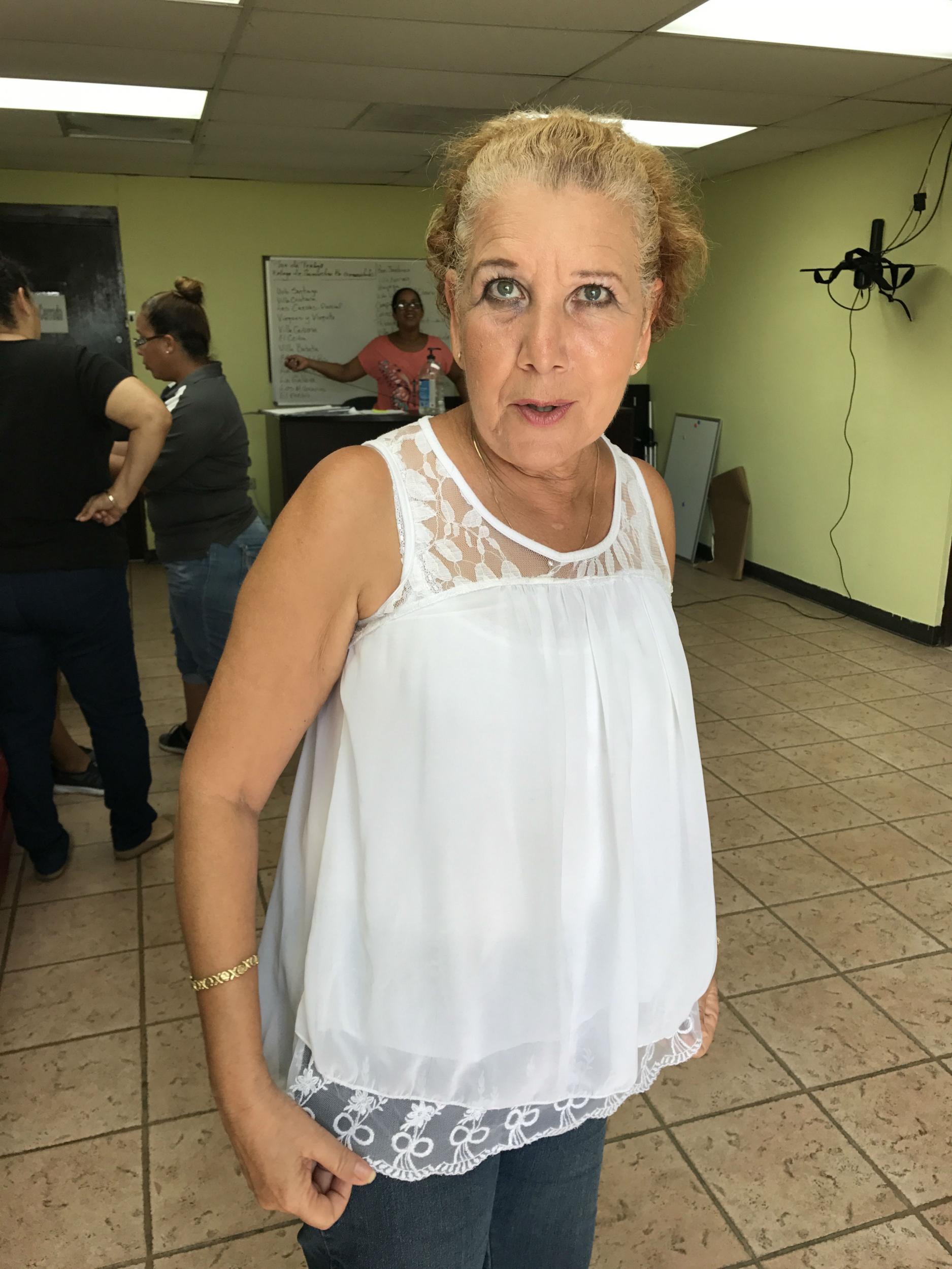 At her wit’s end: Mayor Julia Nozorio Fuentes needs more help now