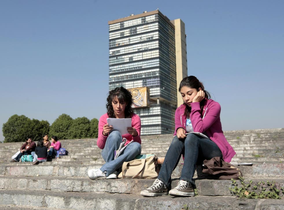 Students at the National Autonomous University of Mexico