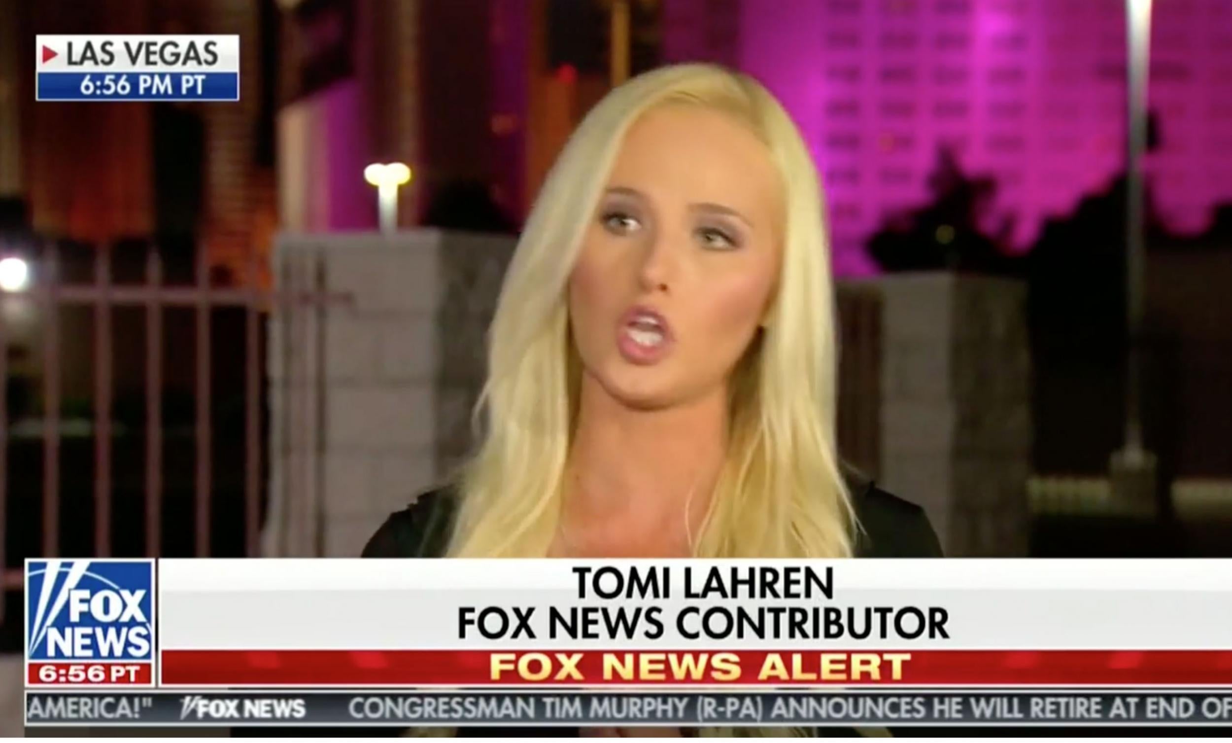 <p>Tomi Lahren and other top Trump campaigners gave thanks on the ‘Cameo’ app&nbsp;</p>