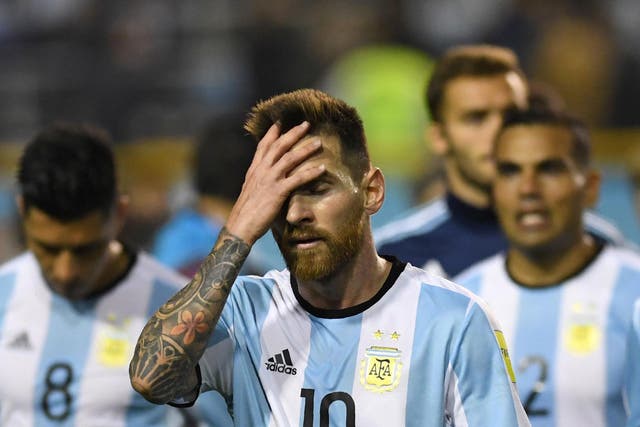 Lionel Messi faces a real chance of missing out on next summer's World Cup