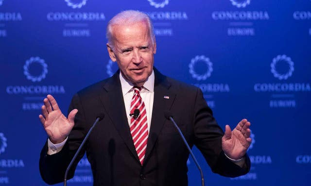 Mr Biden said the US was passing down a 'dark path'