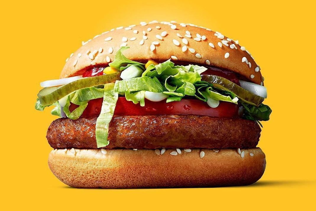 The McVegan, a plant-based burger from McDonalds, was a big hit with customers in Europe 