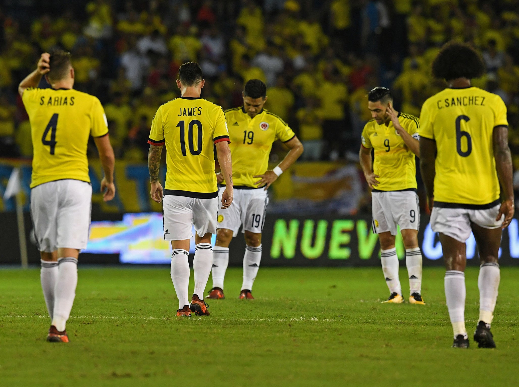 Colombia suffered a shock defeat to Paraguay