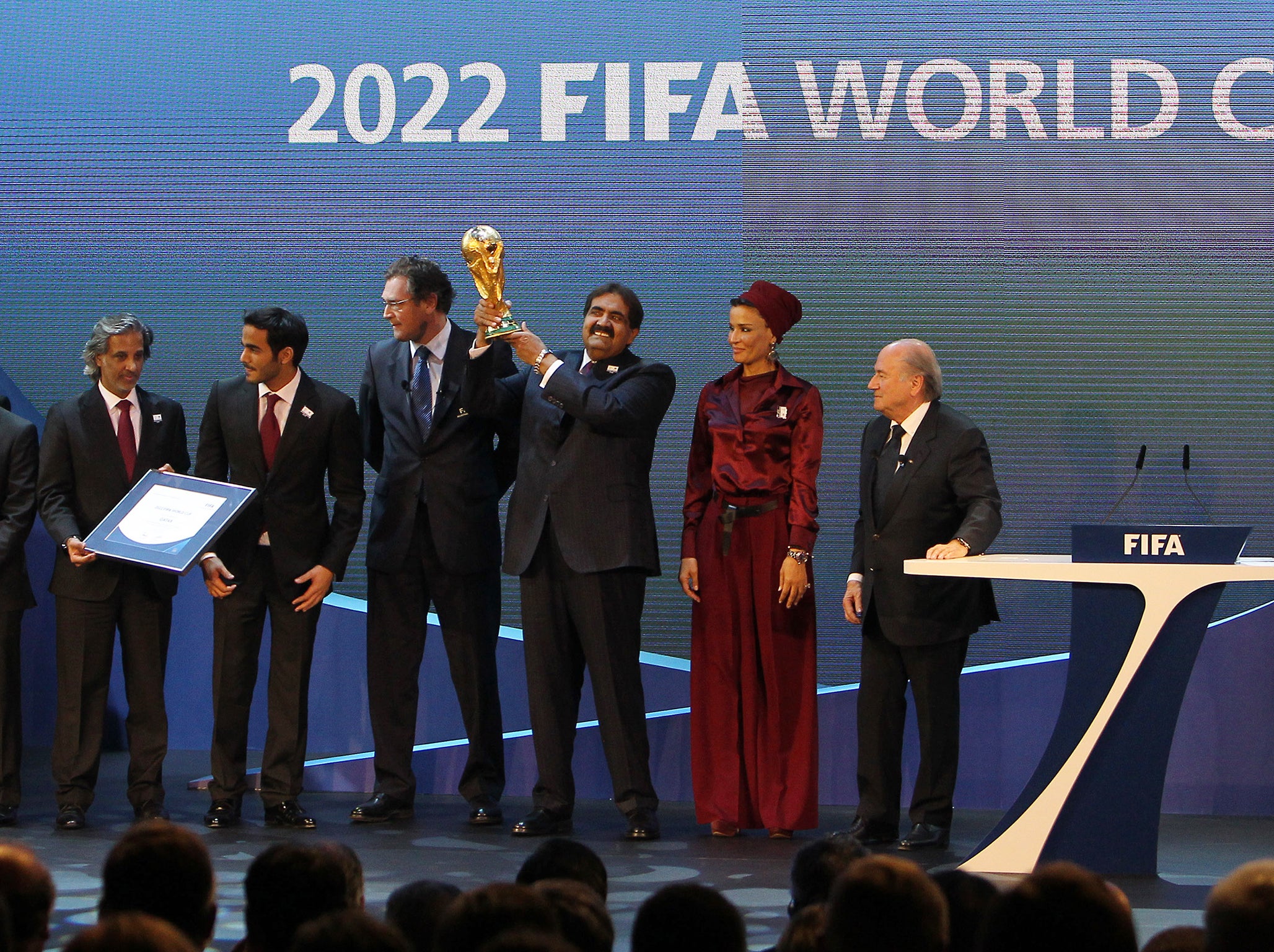 The World Cup was awarded to Qatar in 2010