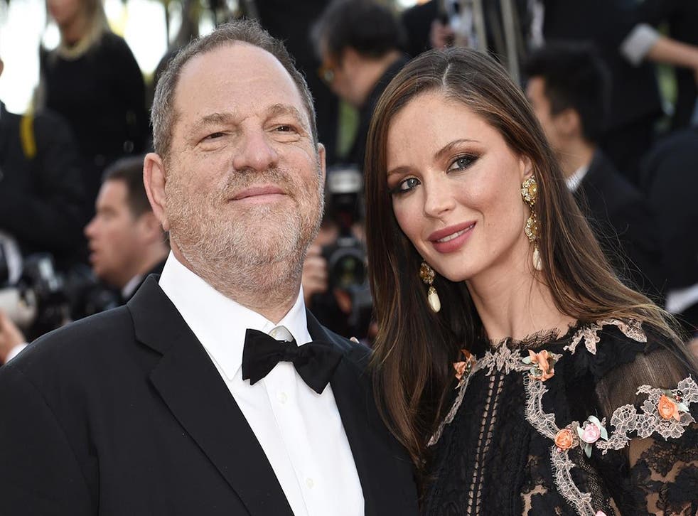 Weinstein with his wife, British fashion designer Georgina Chapman