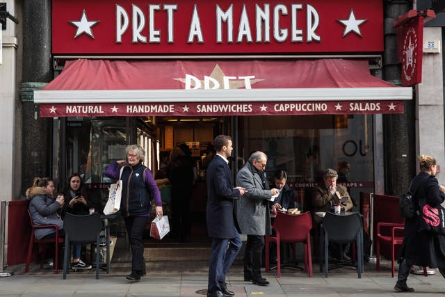 Water stations will be tried out in Pret's veggie stores, followed by its Manchester branches