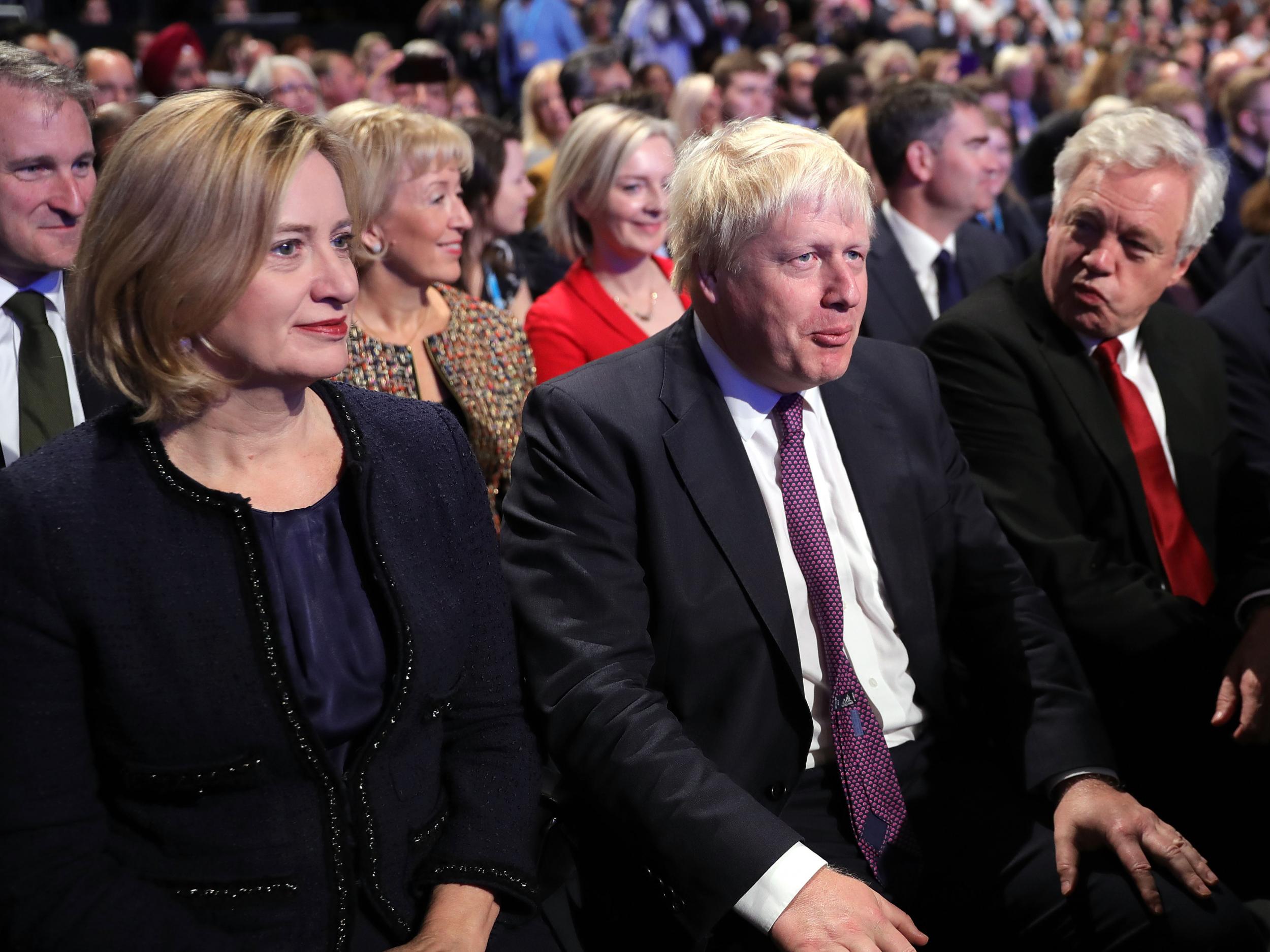 Rudd, Johnson and Davis are all tipped to be future leaders of the Tories