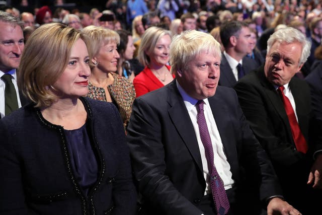 Rudd, Johnson and Davis are all tipped to be future leaders of the Tories