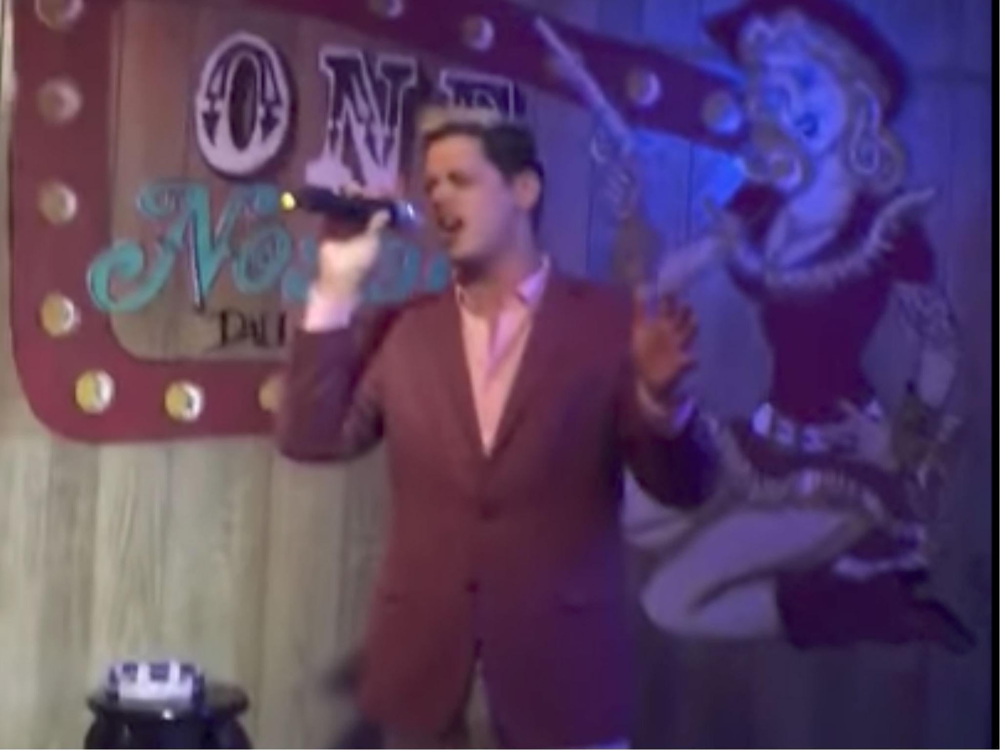 Mr Yiannopoulos has been filmed singing a patriotic song while white nationalists give the Nazi salute