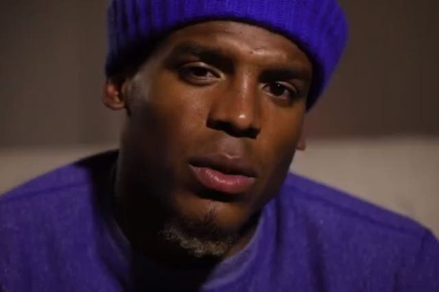 Cam Newton apologised via a video posted to Twitter