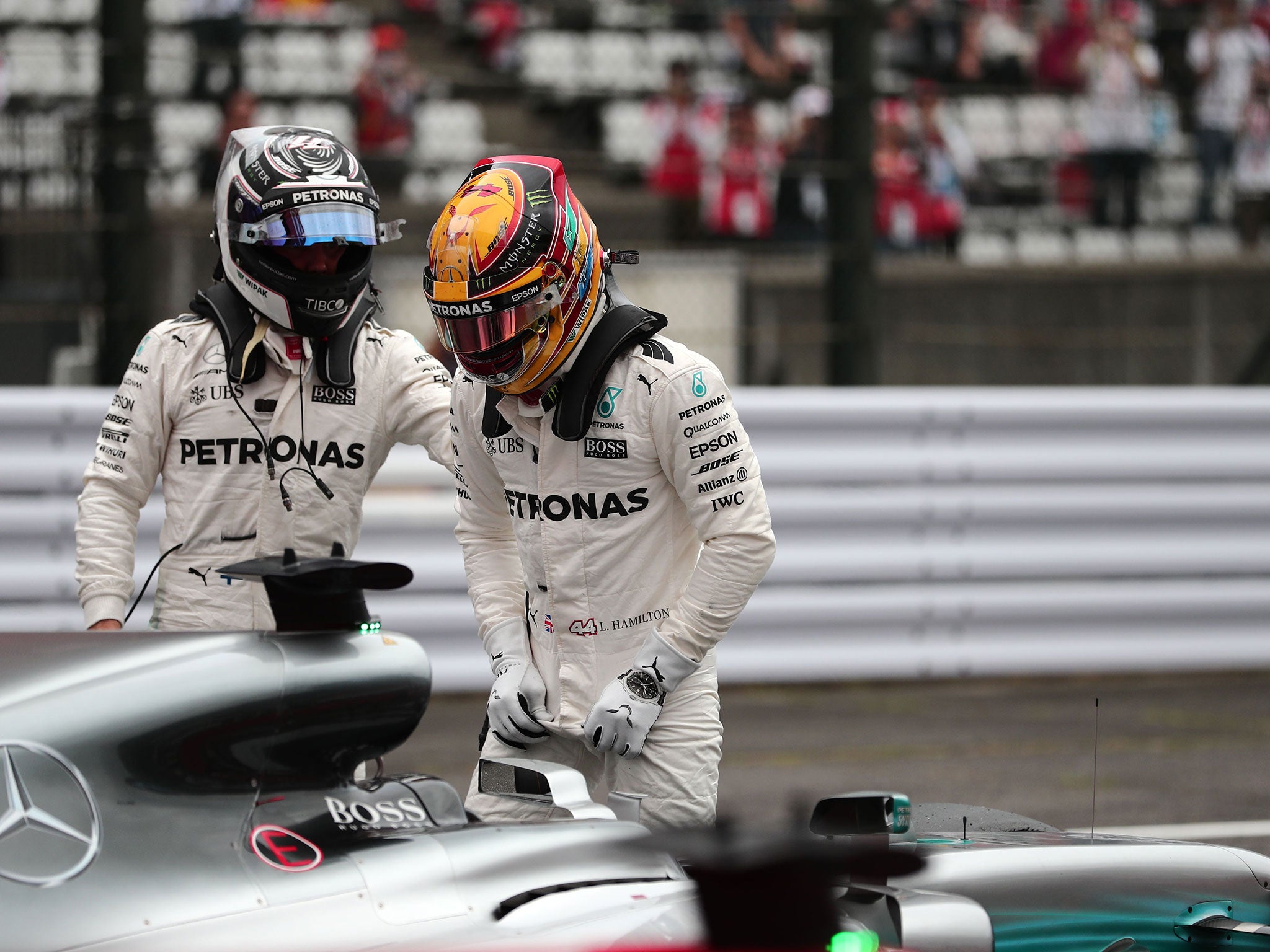 Lewis Hamilton after Saturday's practice session