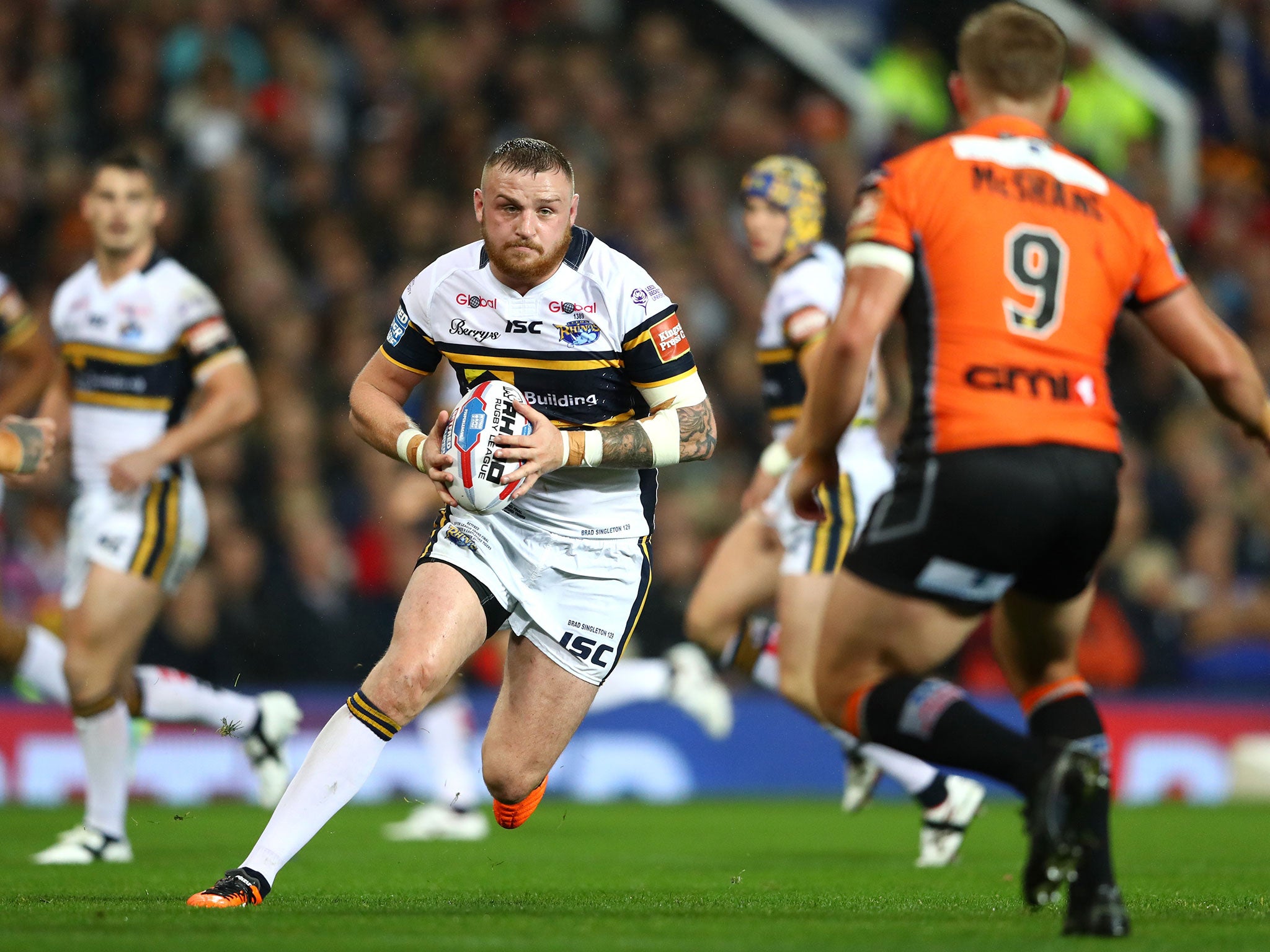 Brad Singleton in action for Leeds Rhinos