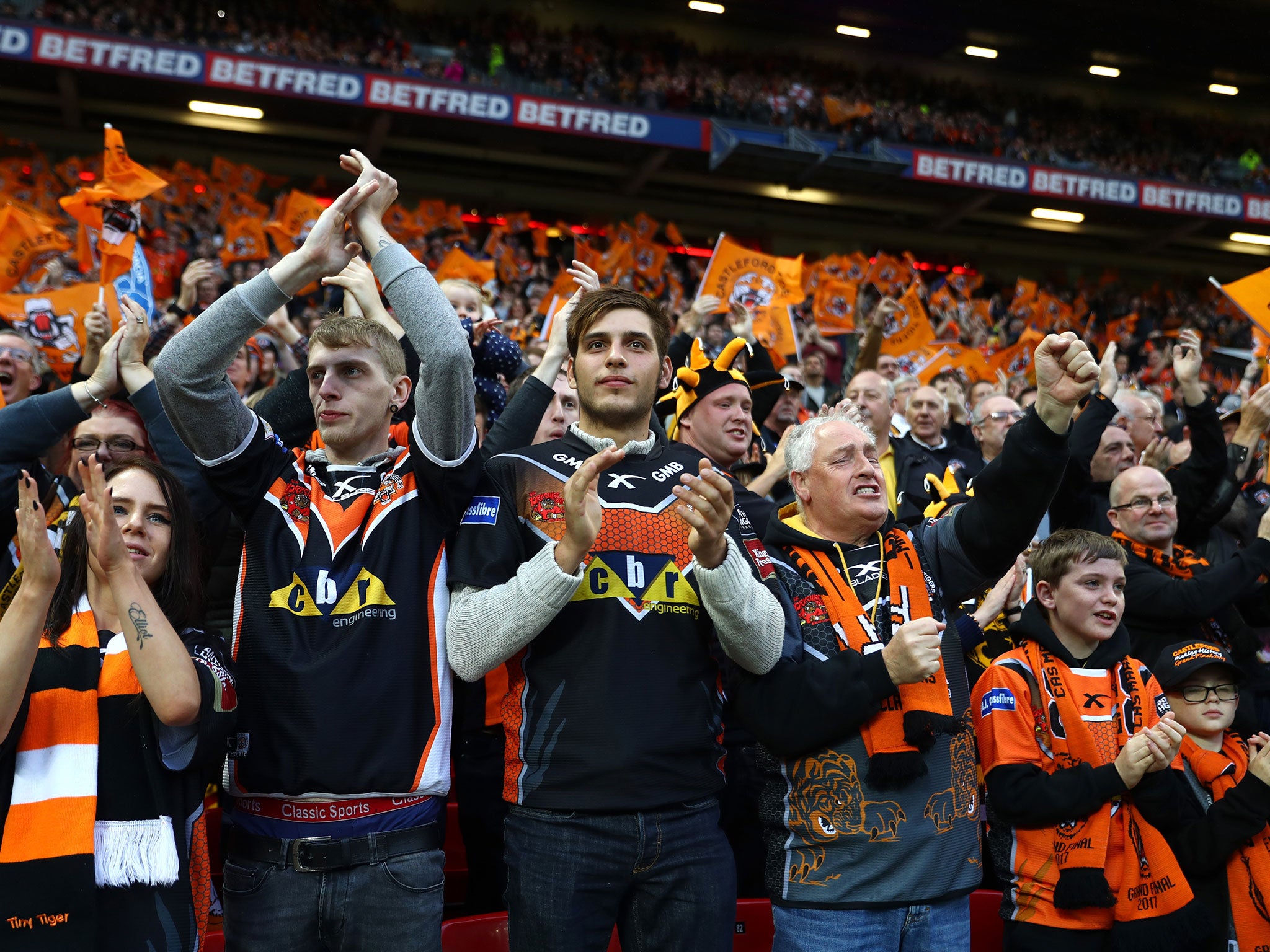 It was a historic day for Castleford's fans - regardless of the result